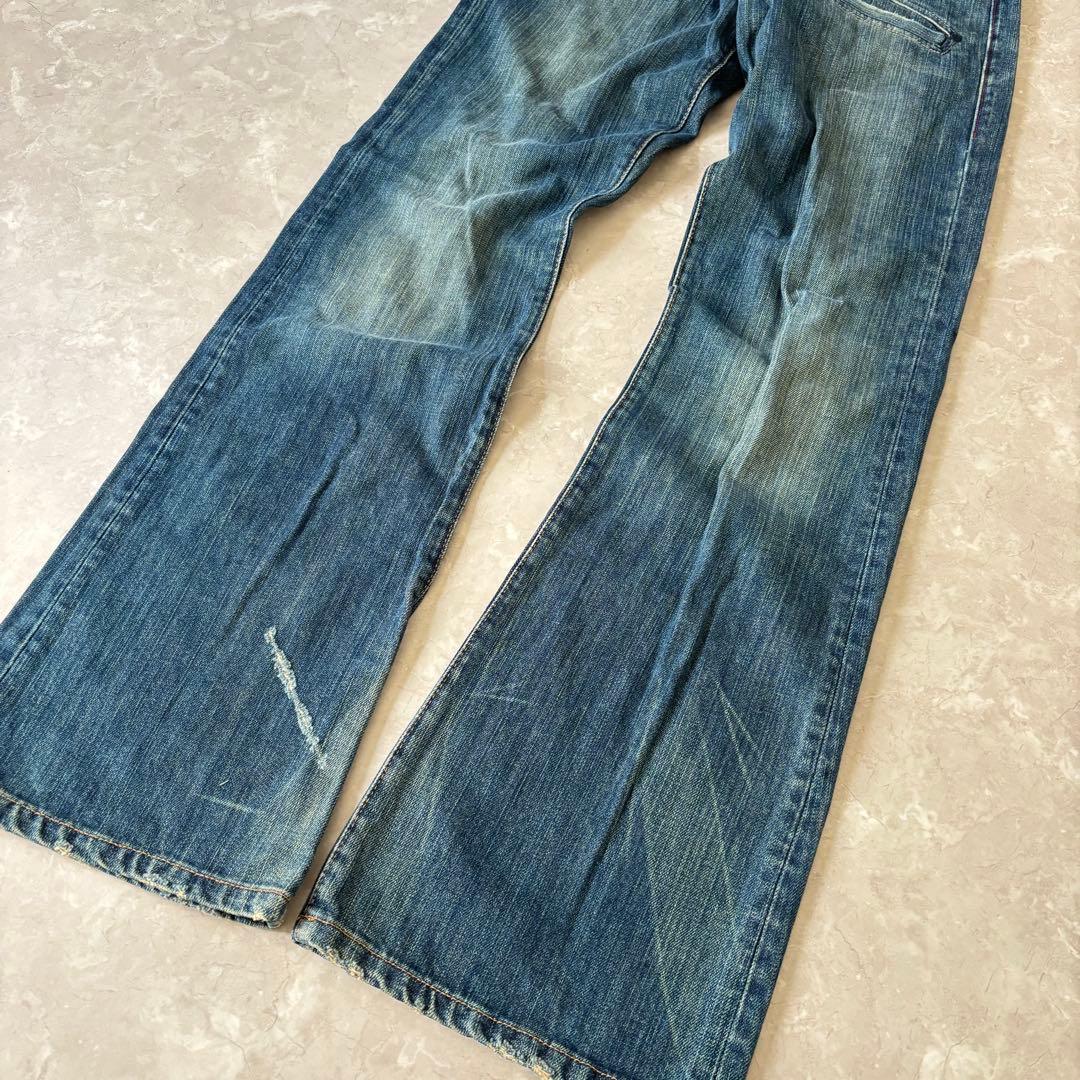 00s archive y2k デニム フレア ギミック ギャル 平成