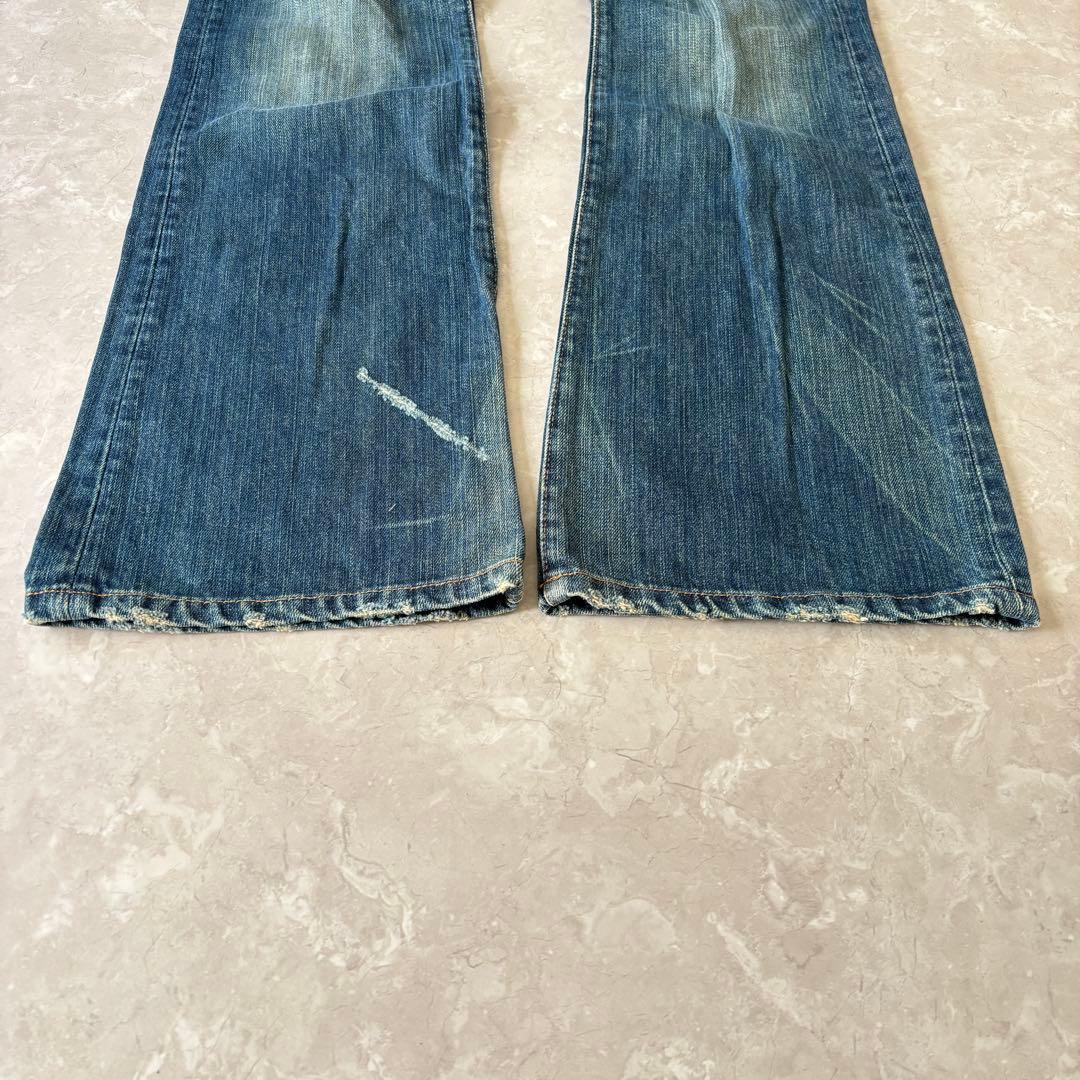 00s archive y2k デニム フレア ギミック ギャル 平成