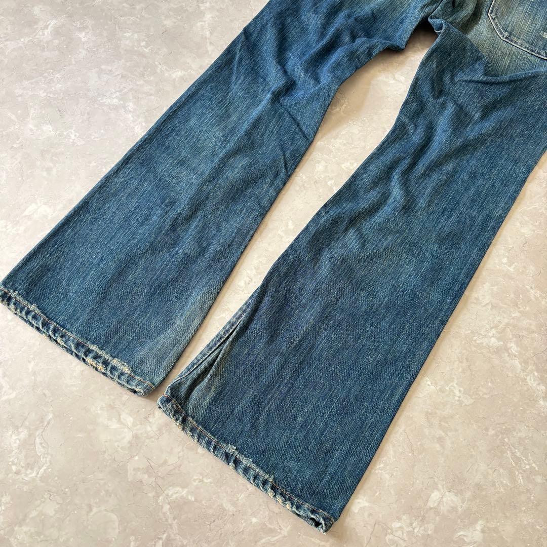 00s archive y2k デニム フレア ギミック ギャル 平成