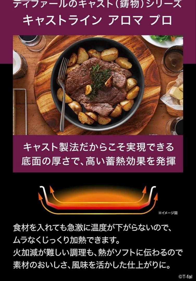 T-fal キャストライン アロマ プロ 鍋・フライパンセット