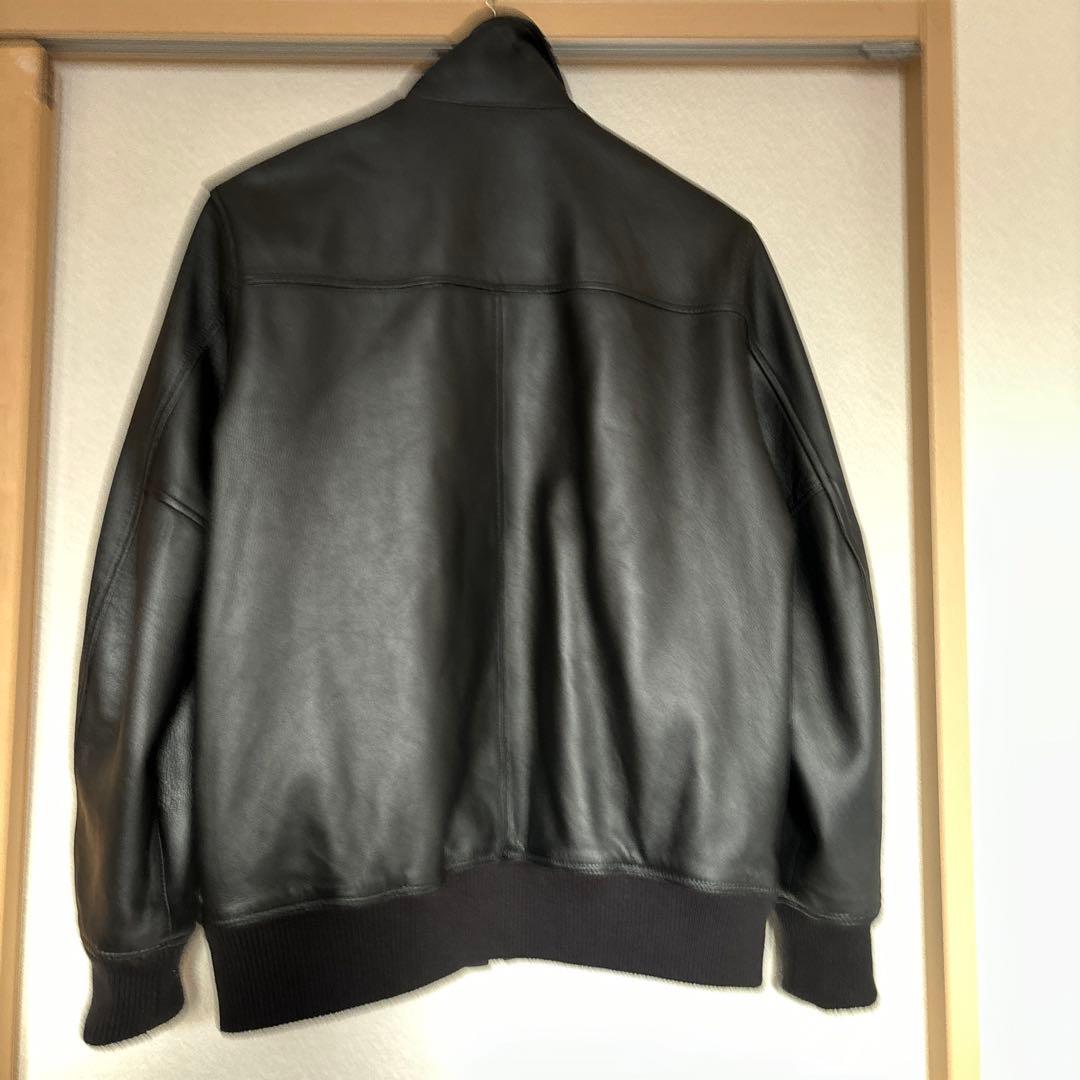 Schott ラムレザー　トラックジャケット　スタッズ付き