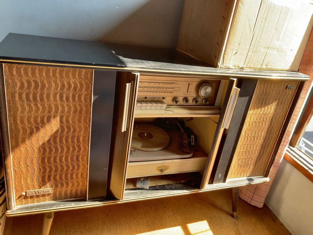 Victor ビンテージ レコードプレーヤー　ステレオレトロ