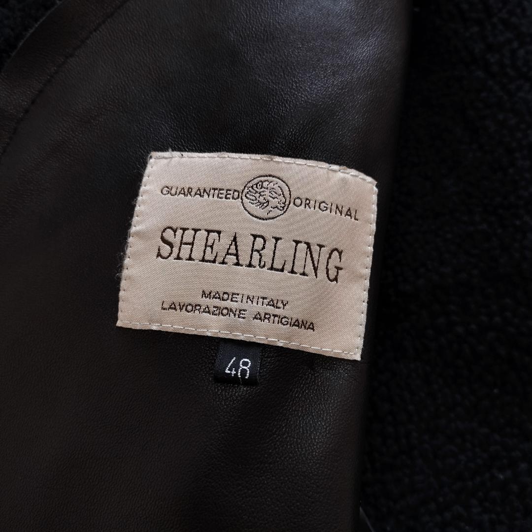 タリアトーレ ムートン Pコート 48 M ブラック スエードレザージャケット