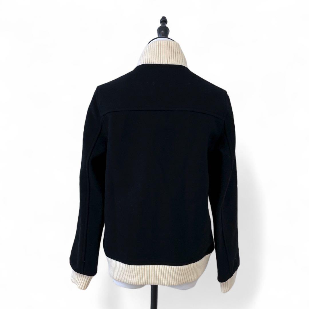 【希少】クレージュ　21 スタジャン　ブルゾン　ブラック　レディース　40 韓国