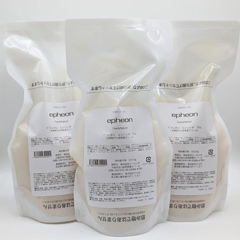 【パッケージリニューアル】 イフェオン エンリッチゲル 詰替 　500g ×３個