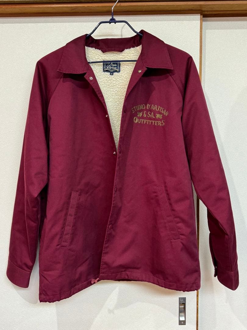 ステゥディオダルチザン スタジオダルチザン コーチジャケット ボア