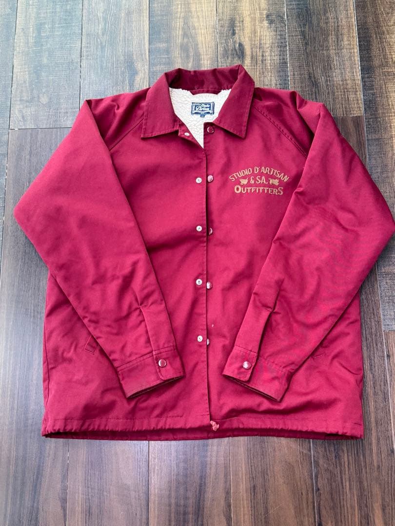 ステゥディオダルチザン スタジオダルチザン コーチジャケット ボア