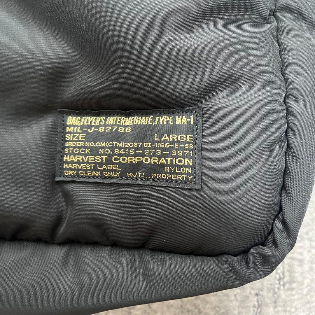 極美品 HARVEST LABEL フライヤーズ MA-1 トートバッグ