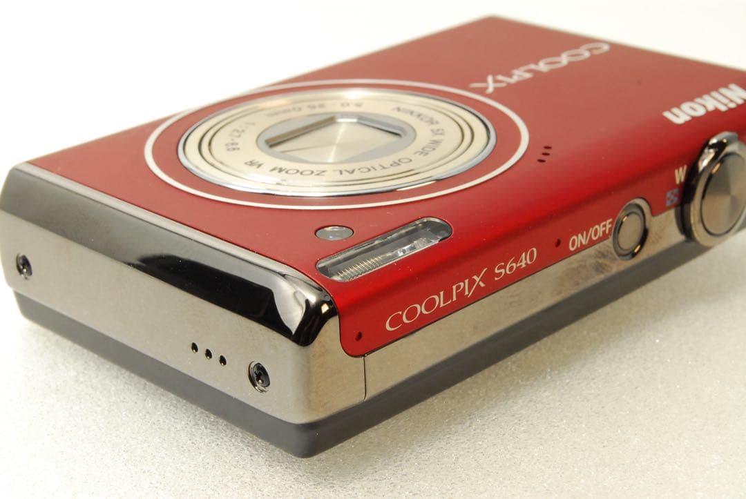 Nikon COOLPIX S640 ❤️スマホ転送 動作確認済 レッド コンデジ
