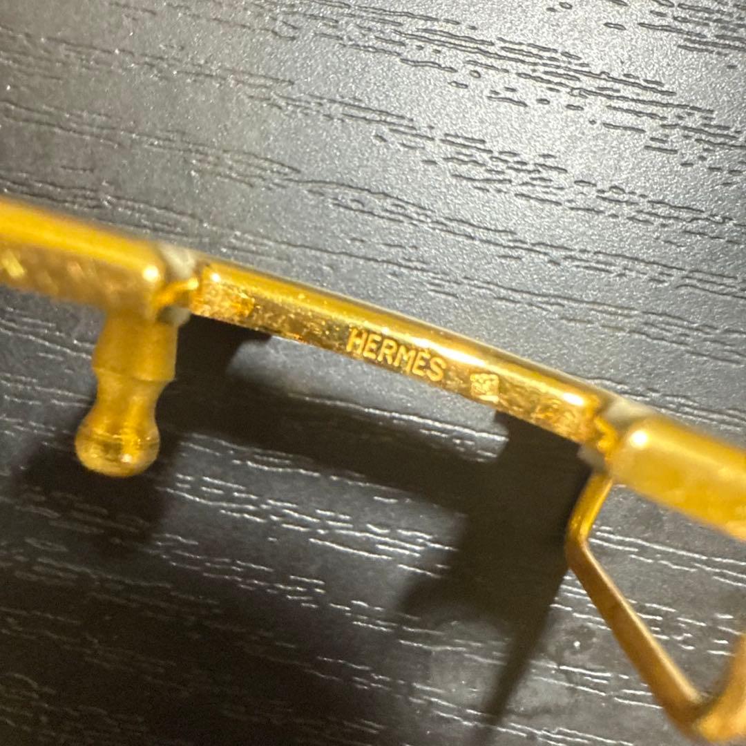 HERMES エルメス　ミニコンスタンスリバーシブルベルト60 ゴールド　美品