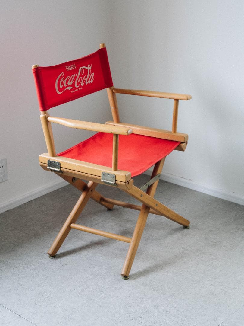 90's 非売品 coca-cola ディレクターズチェア ヴィンテージ レトロ