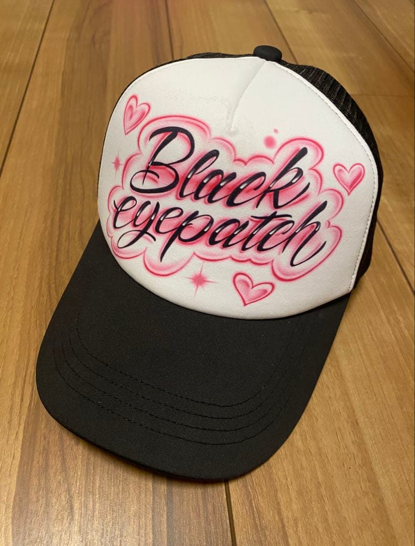 帽子 Black Eye Patch SPRAYED MESH CAP