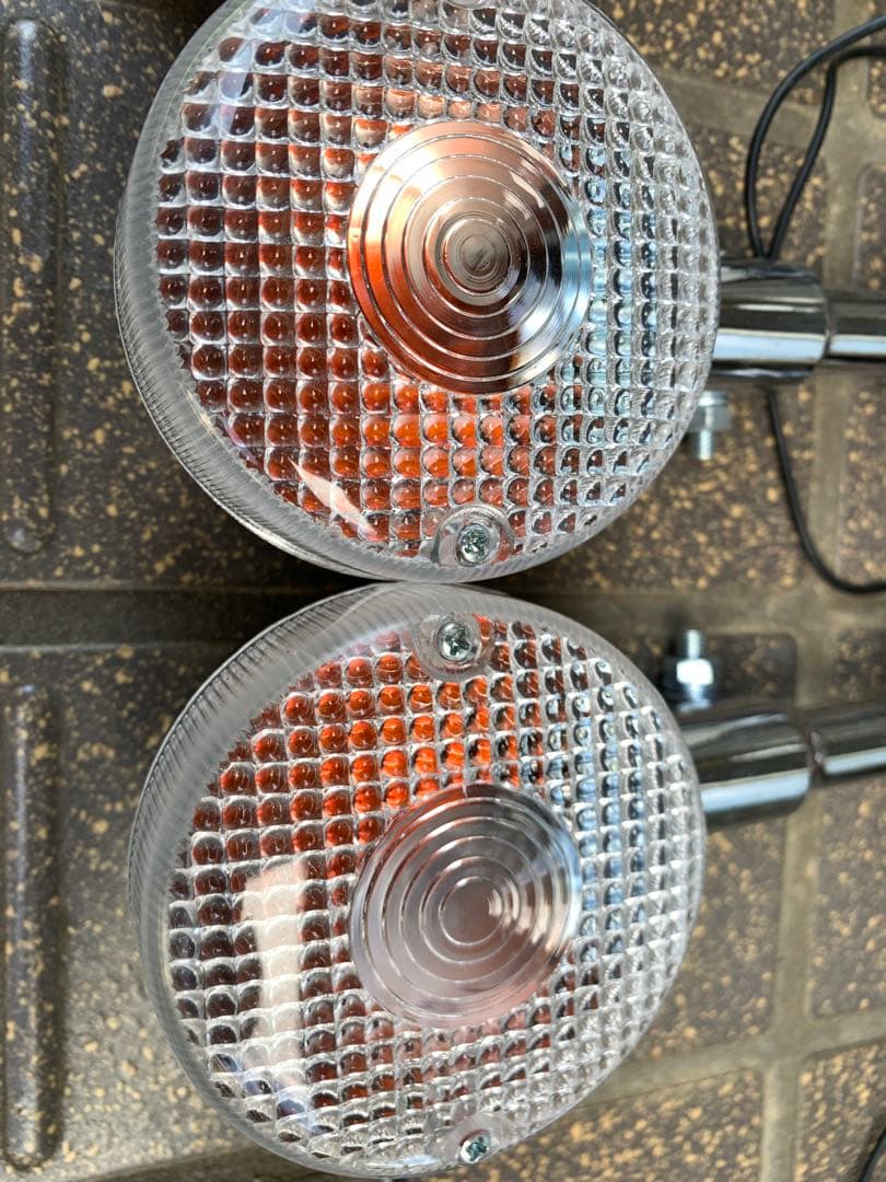 rz250 4l3 メッキウインカー　クリアレンズ