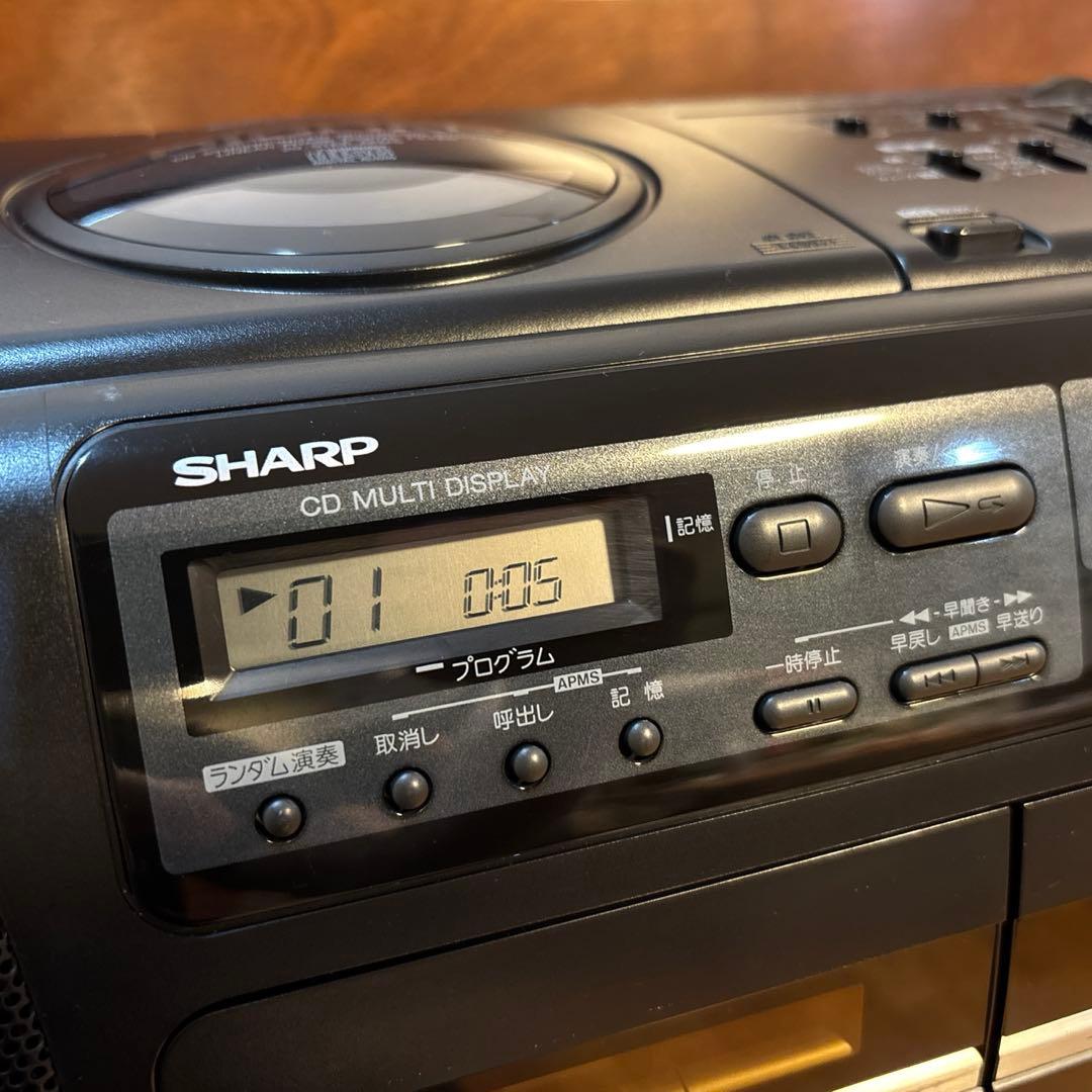 SHARP QT-50CD ラジカセ：作動品
