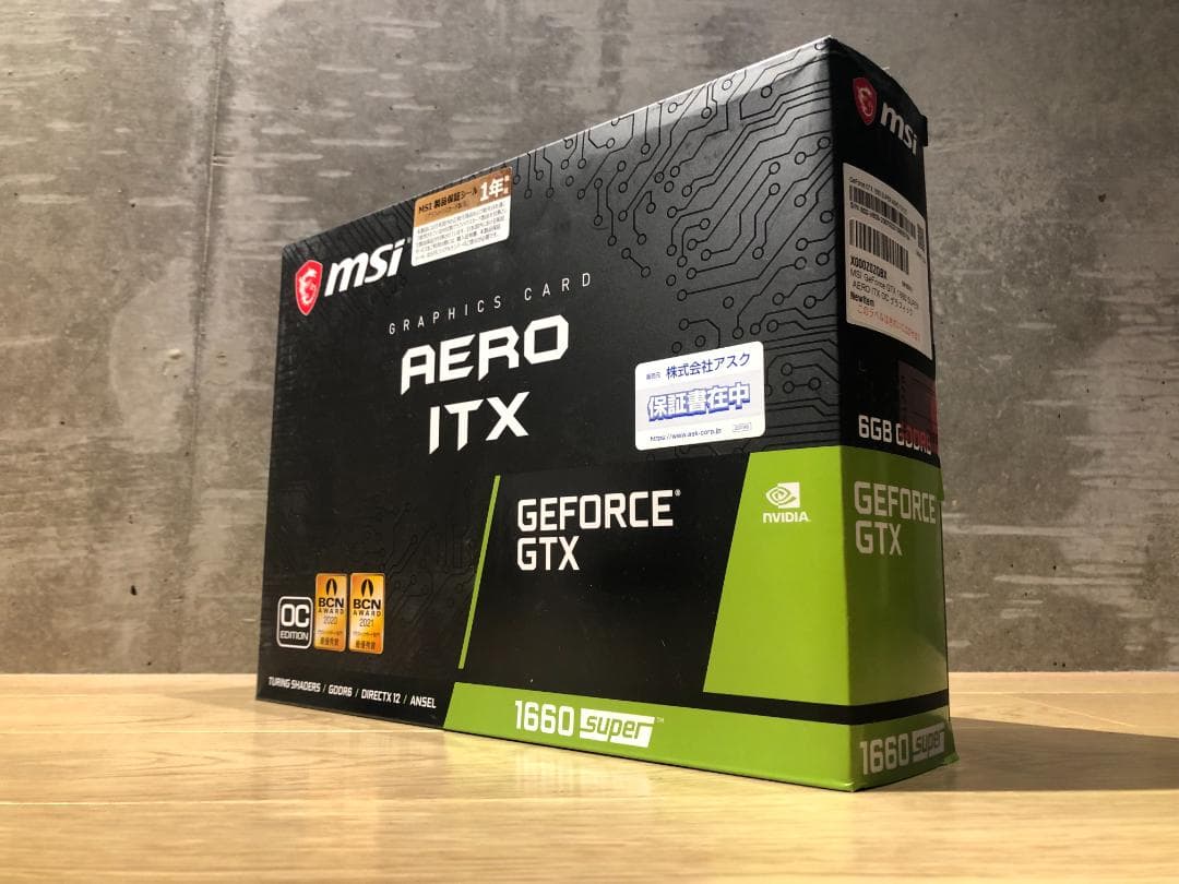 グラフィックボード・グラボ・ビデオカード MSI GEFORCE GTX 1660 TI AERO ITX 6G OC