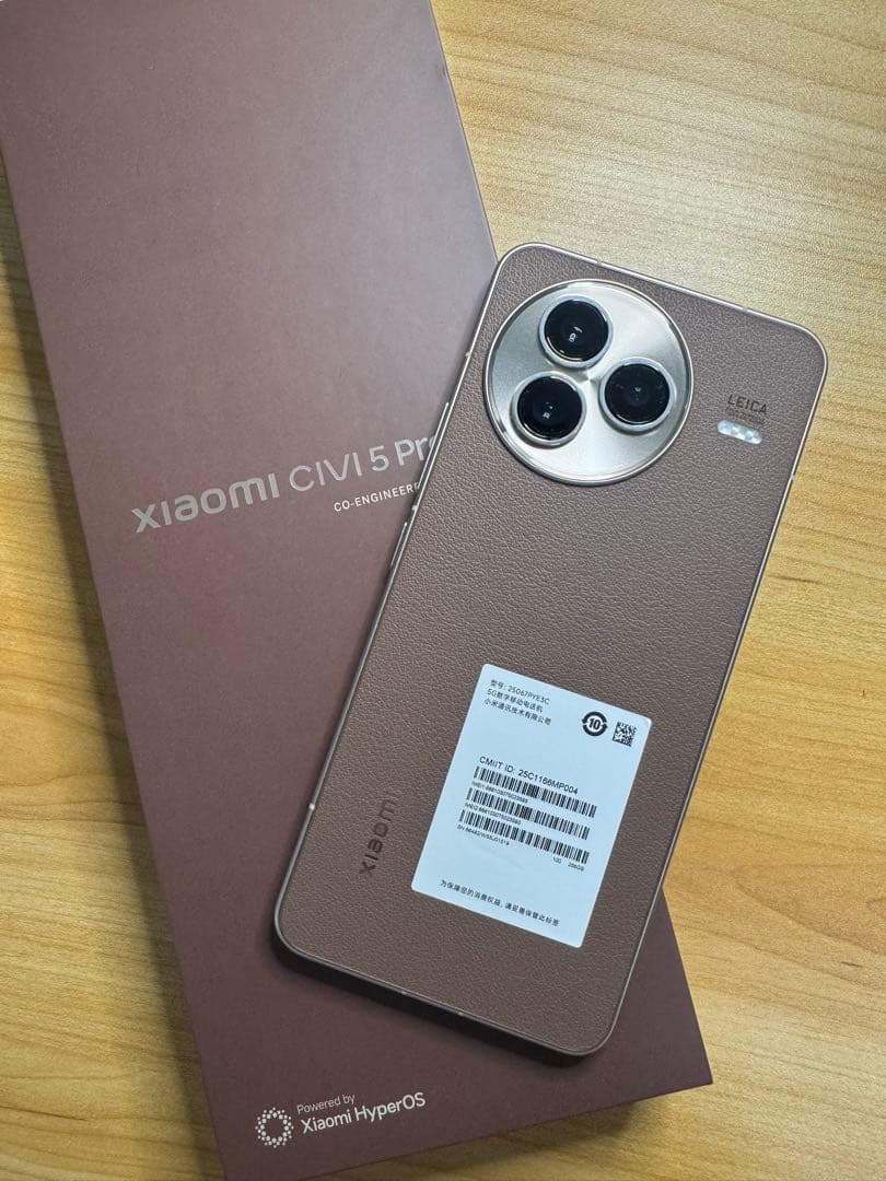 Xiaomi CIVI 5 Pro 本体 12GB 256GB