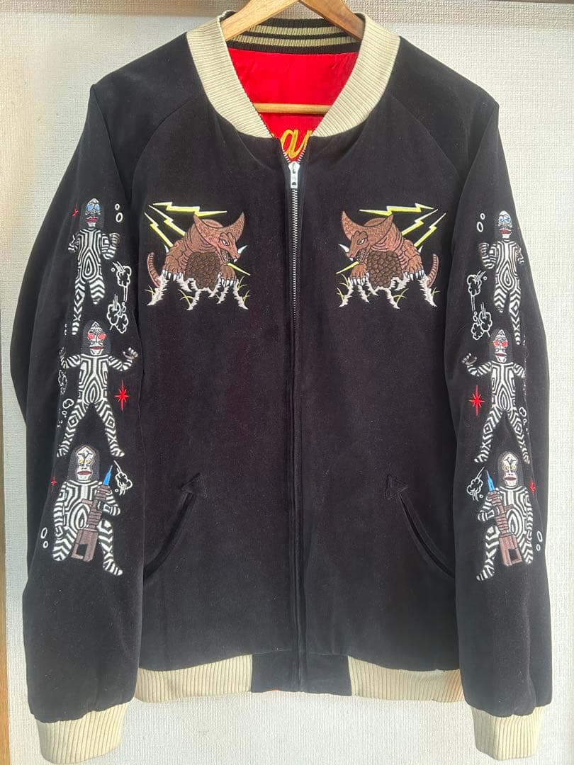 別珍　バルタン星人　ダダ　ゴモラ　スカジャン　ウルトラマンシリーズ　サイズXXL