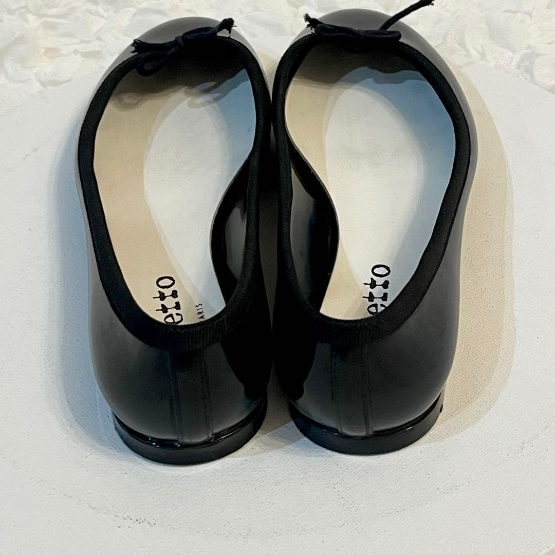✨極美品✨Repettoサンドリオン　ブラック　フラットシューズ 36 リボン