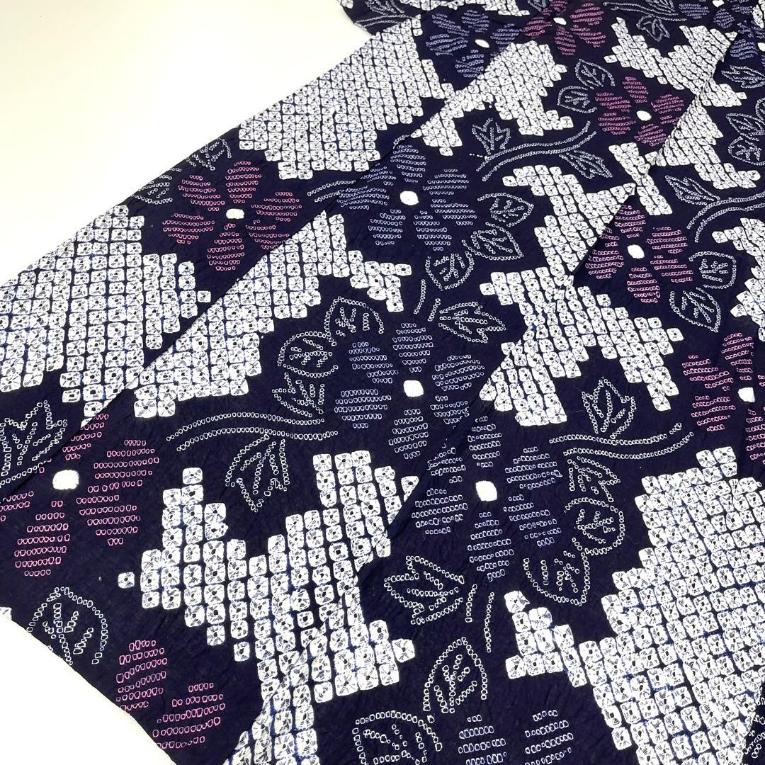 らんまゆです❣️ 【着物と帯 時流】Y25670◆本場有松鳴海絞り 浴衣◆