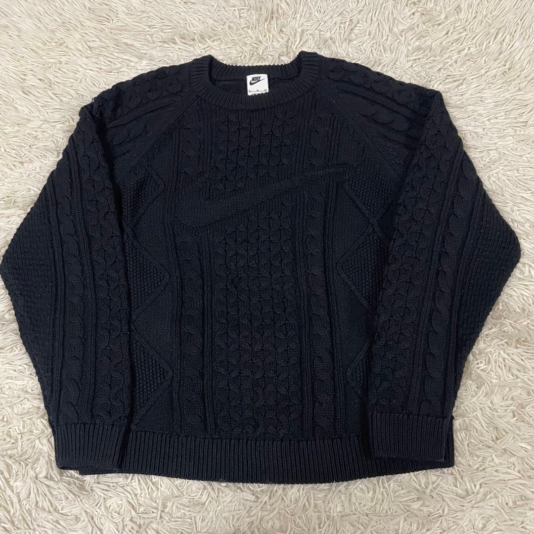 NIKE Cable Knit Sweater ケーブル ニット セーター XL