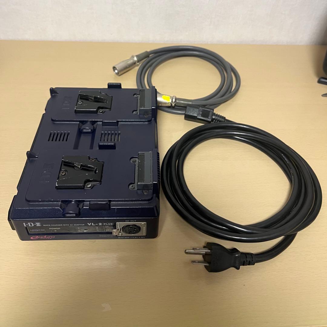 IDX VL-2PLUS Vマウントバッテリー急速充電器•12VDC電源