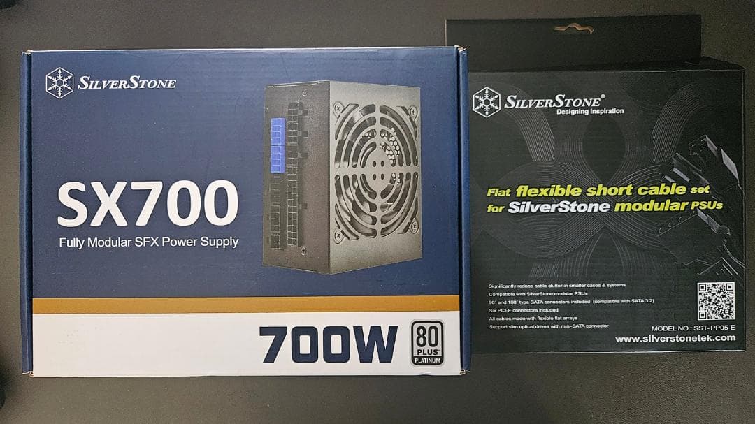 ケーブルセット silverstone sx700-pt 700w SFX 電源