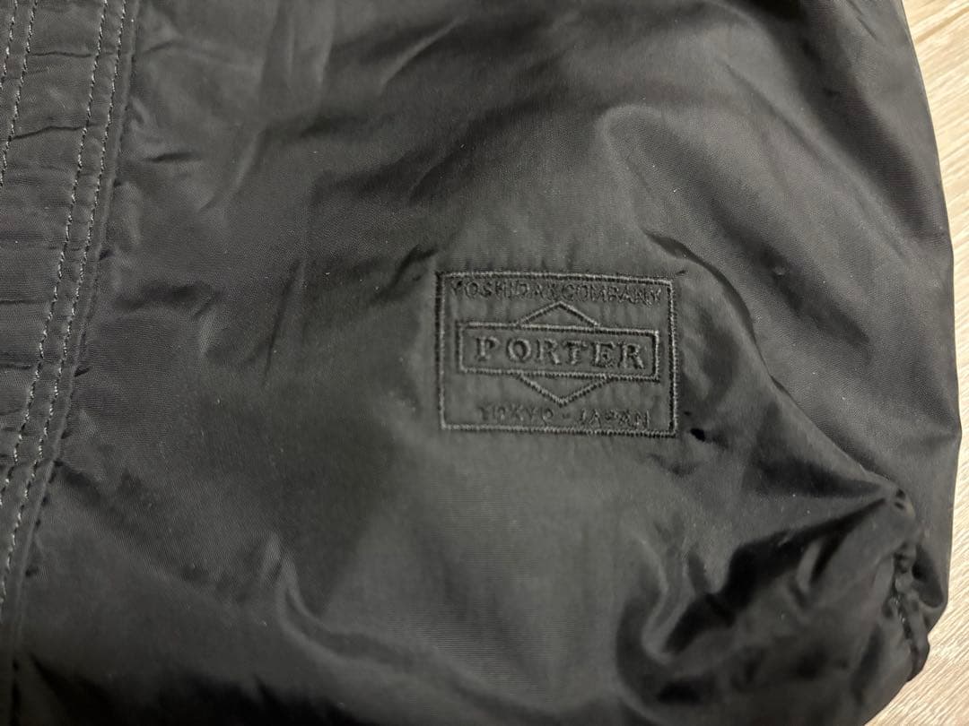 格安美品　　PORTER ブラック トートバッグ　ロゴブラック