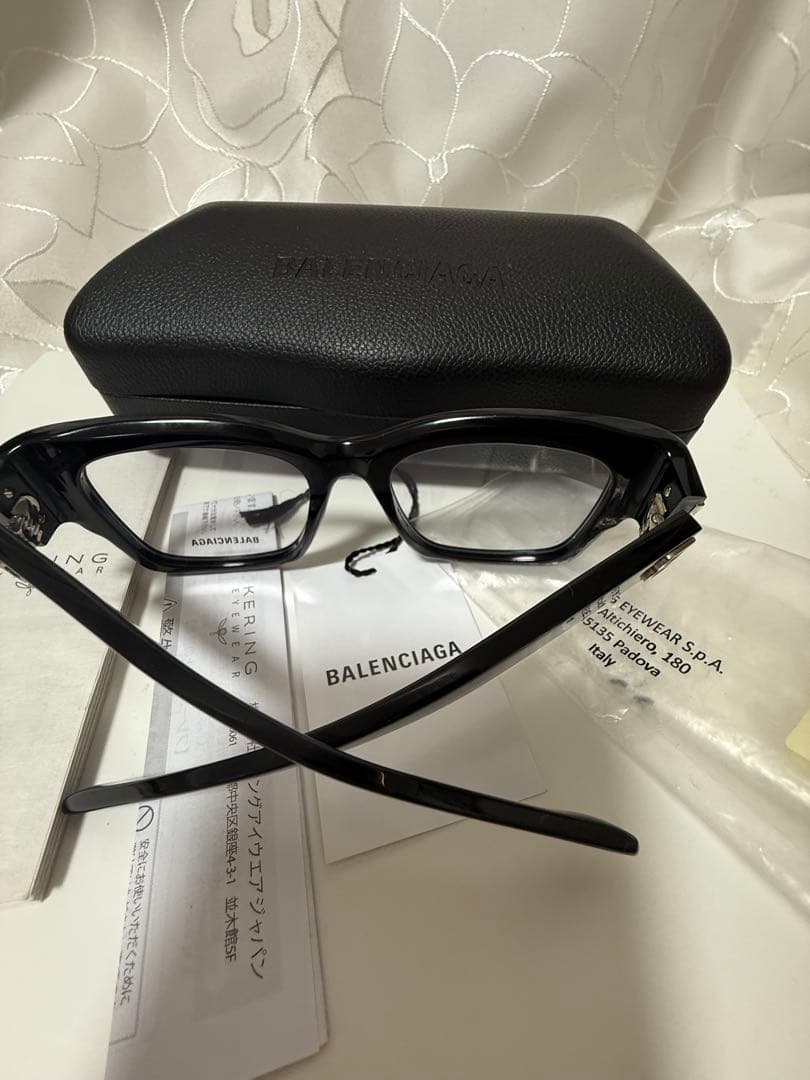 BALENCIAGA ブラックメガネケース付きレイデス/メンスokay