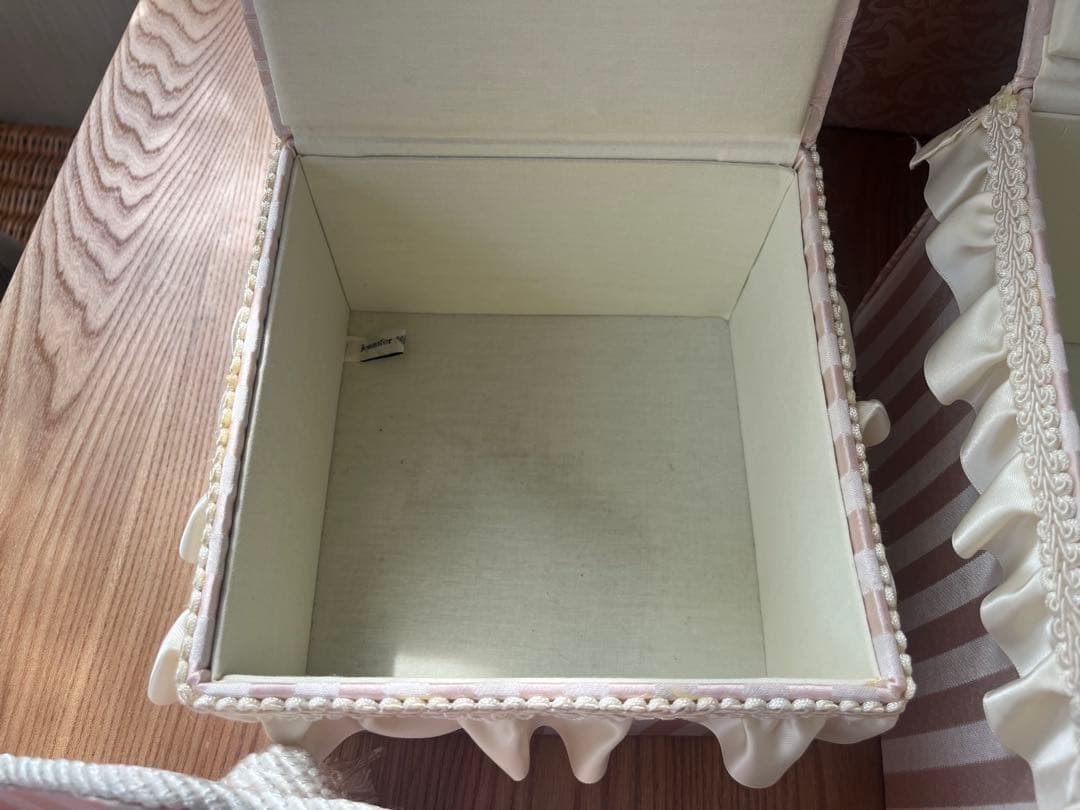 ジェニファーテイラー 小物収納ボックスセット　ピンク