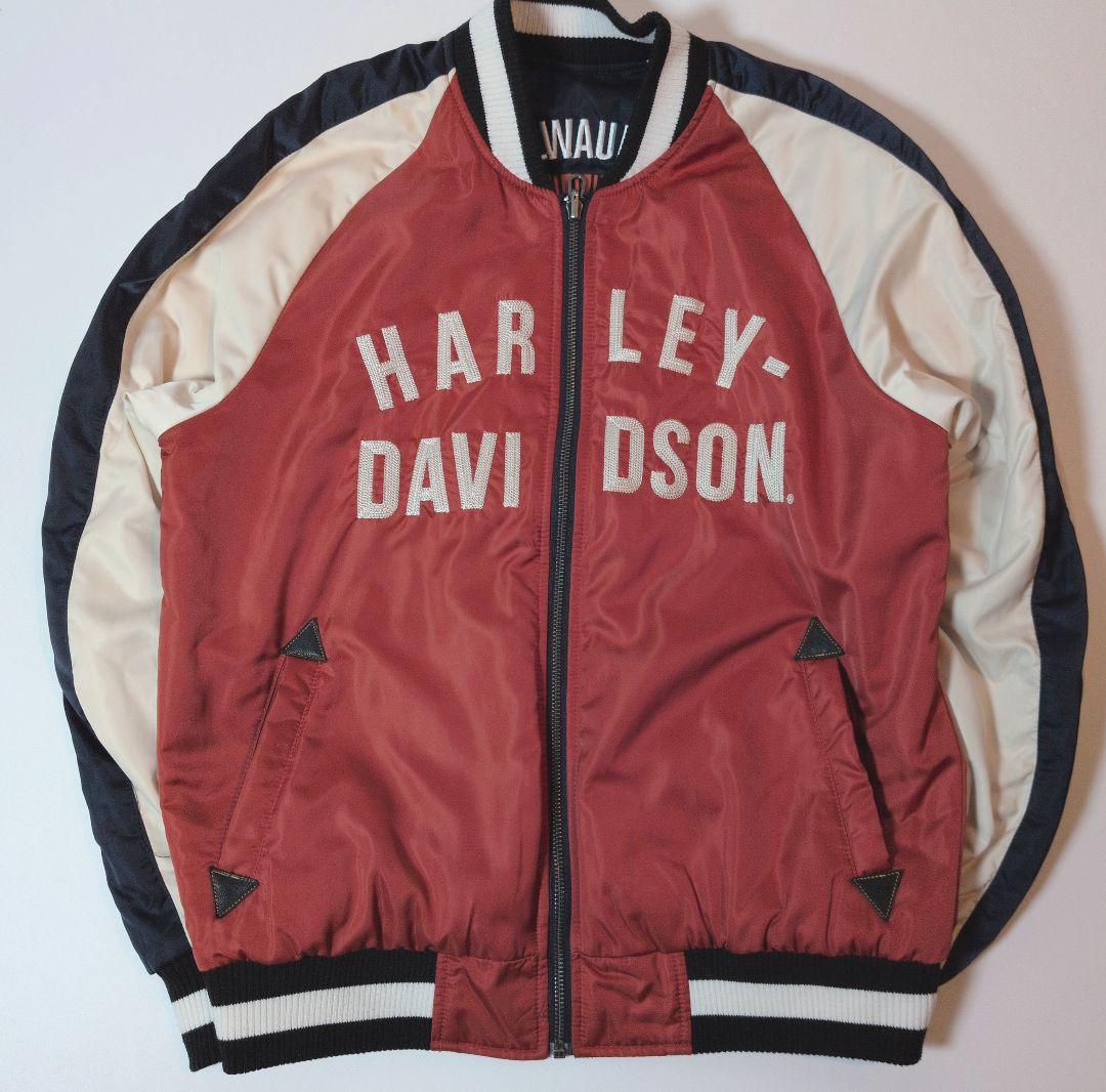 【希少・極美品】Harley-Davidson リバーシブル スカジャン 刺繍