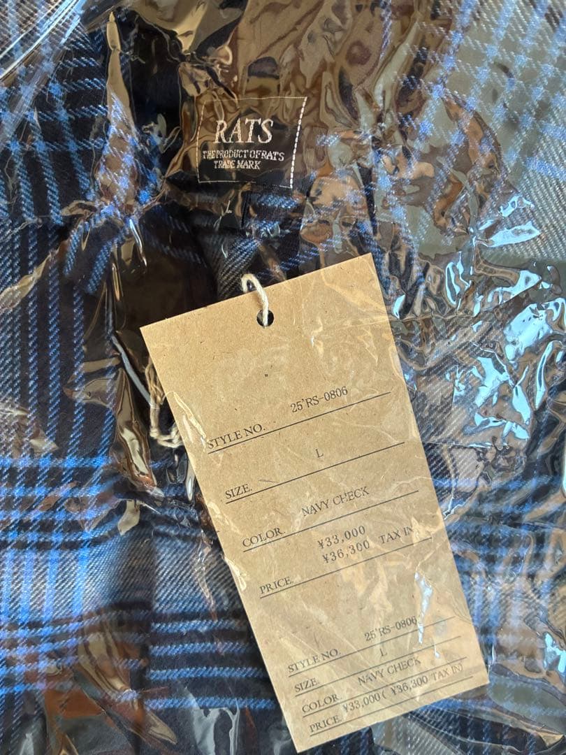 Rats ラッツ　COTTON RAYON CHECK SHIRT シャツ