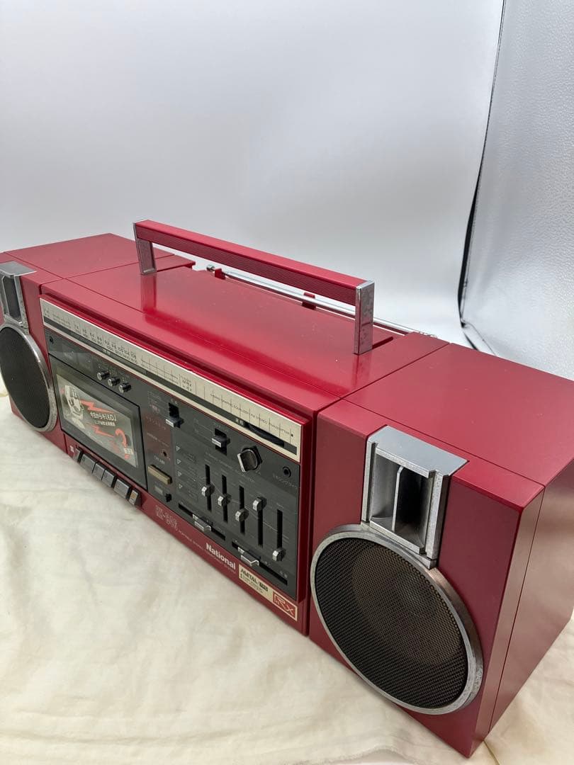 National　ナショナル　ラジカセ　RX-C46 レッド　ビンテージラジカセ