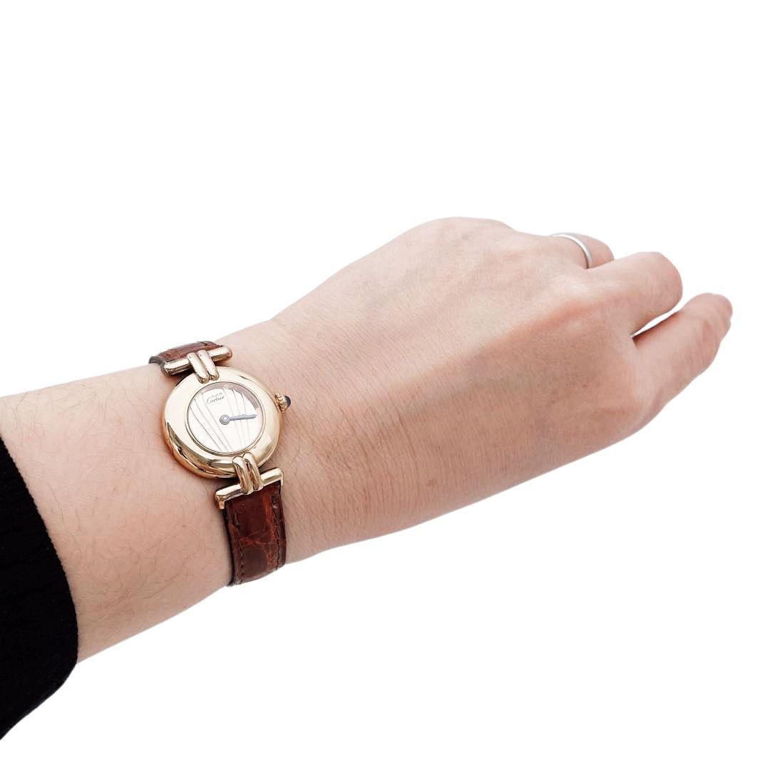 【QZ】カルティエ レディース腕時計 マストコリゼ ミラーダイアル 13M25