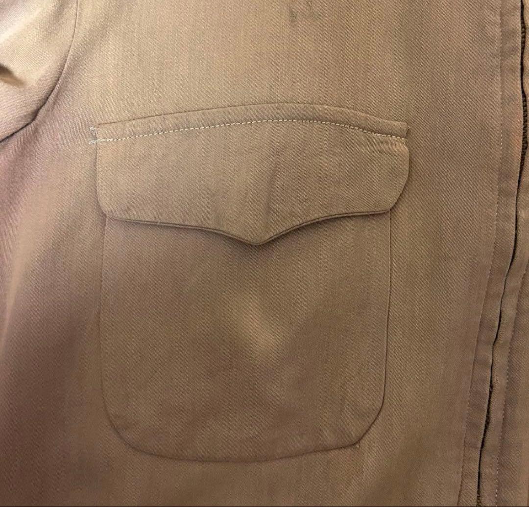 あ*様 50s レーヨンギャバジンジャケット フラップ フェード