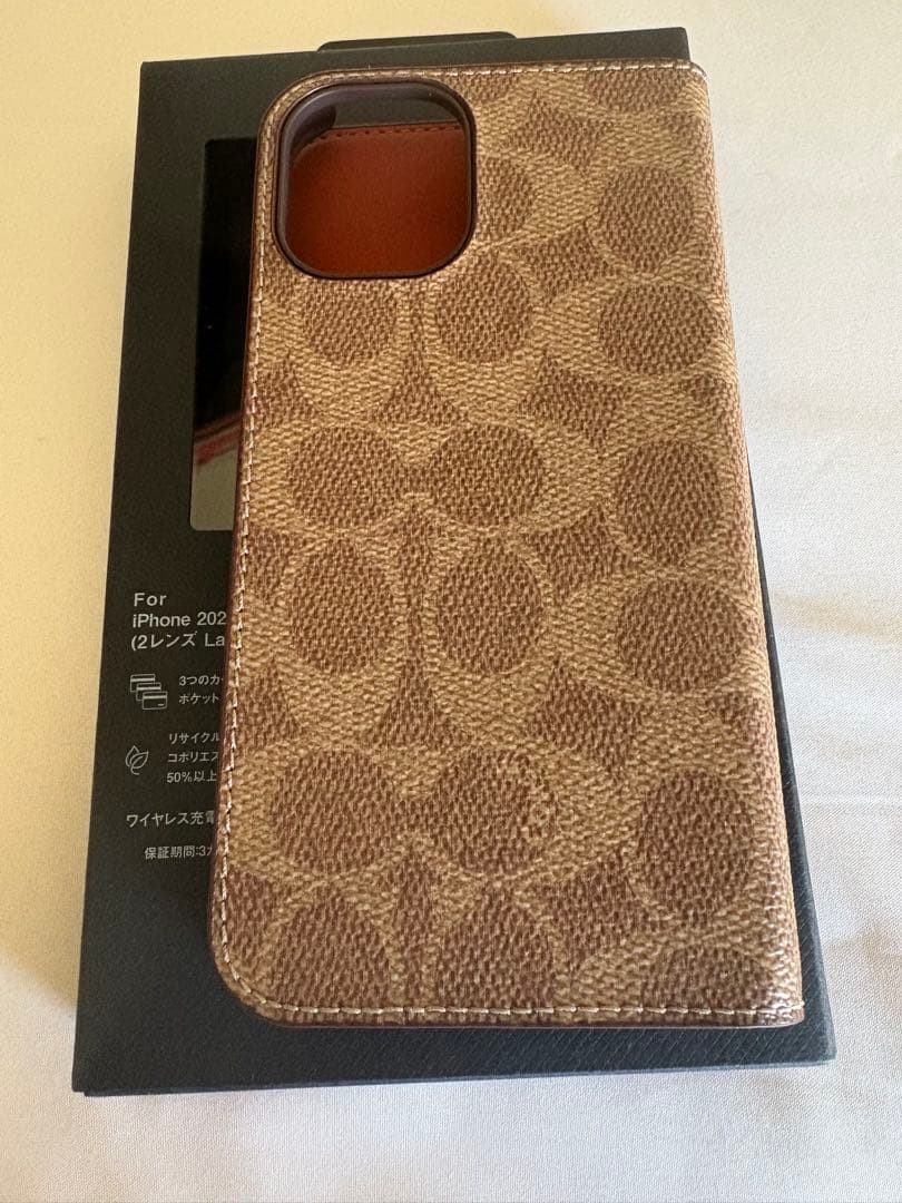 COACH モノグラム 手帳型iPhoneケース