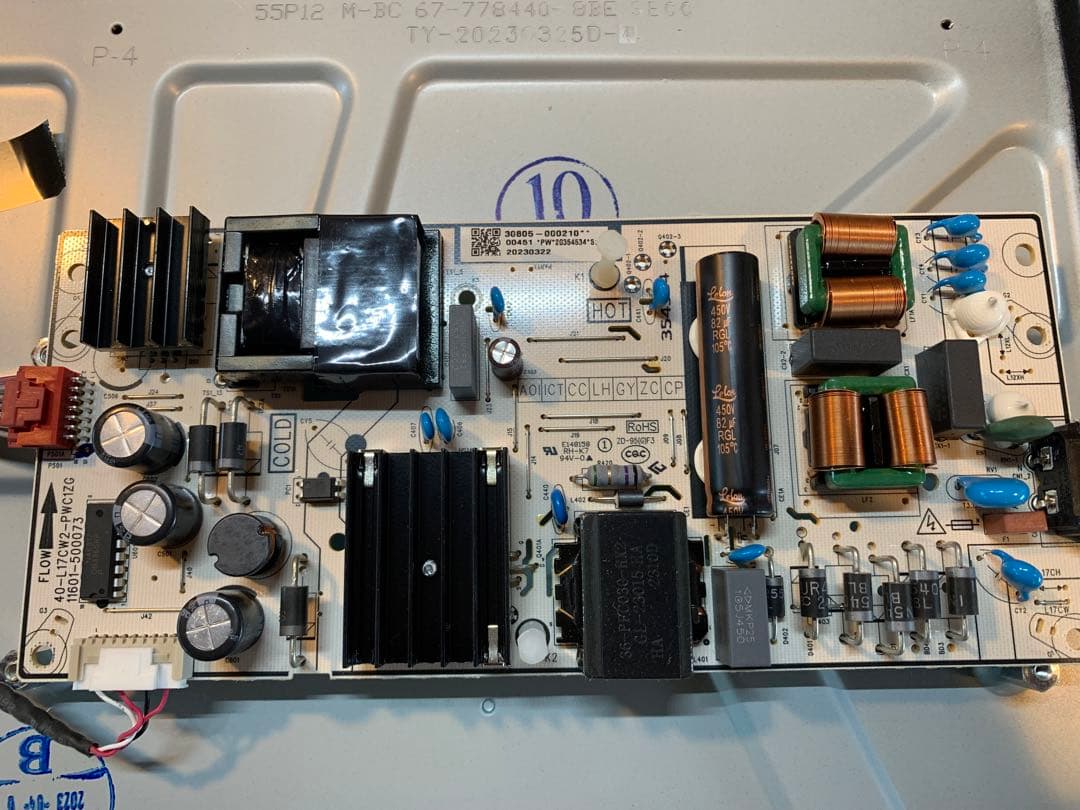 TCL 55V型 液晶テレビ55C636 基盤セット