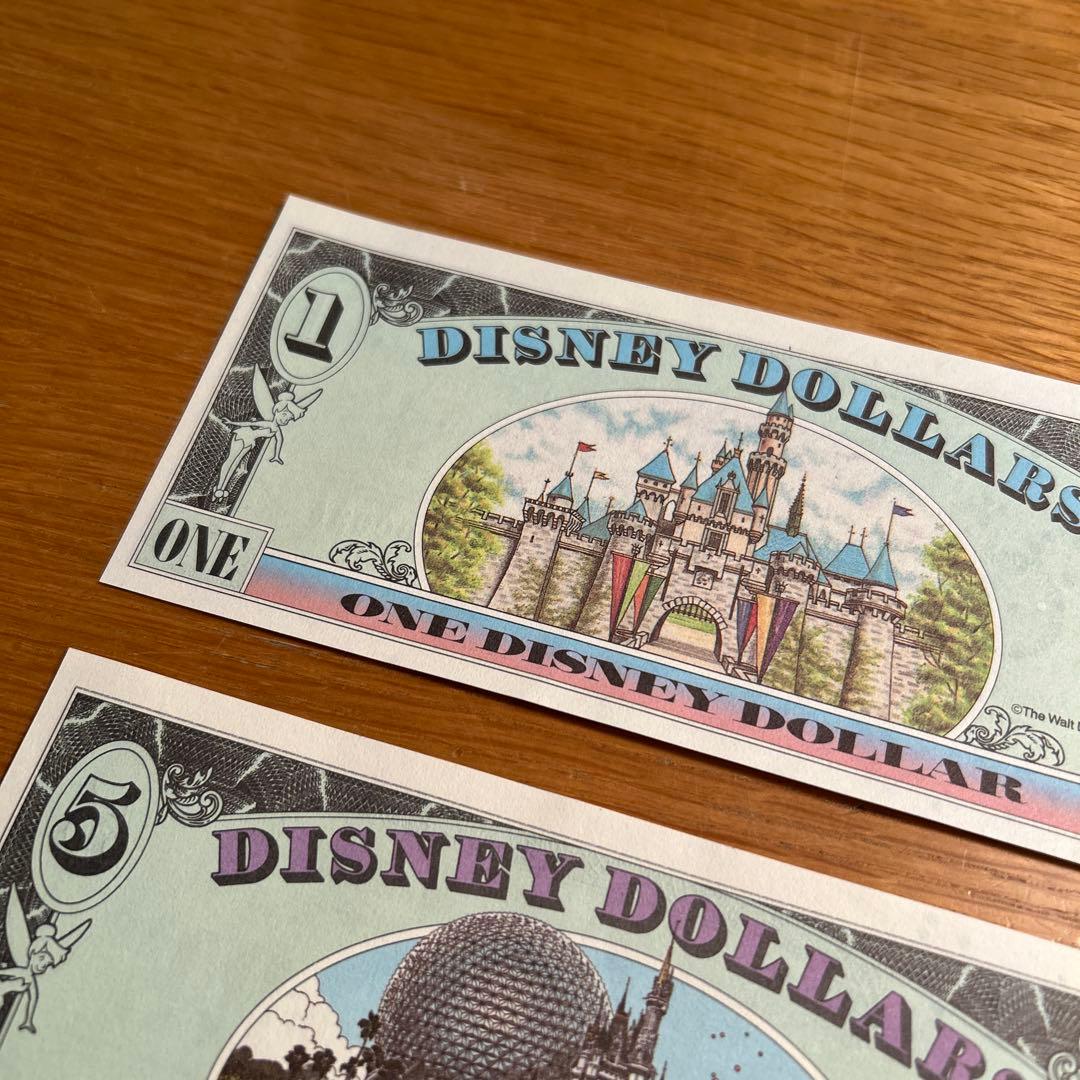 Disney Dollars 1ドル 5ドル 10ドル