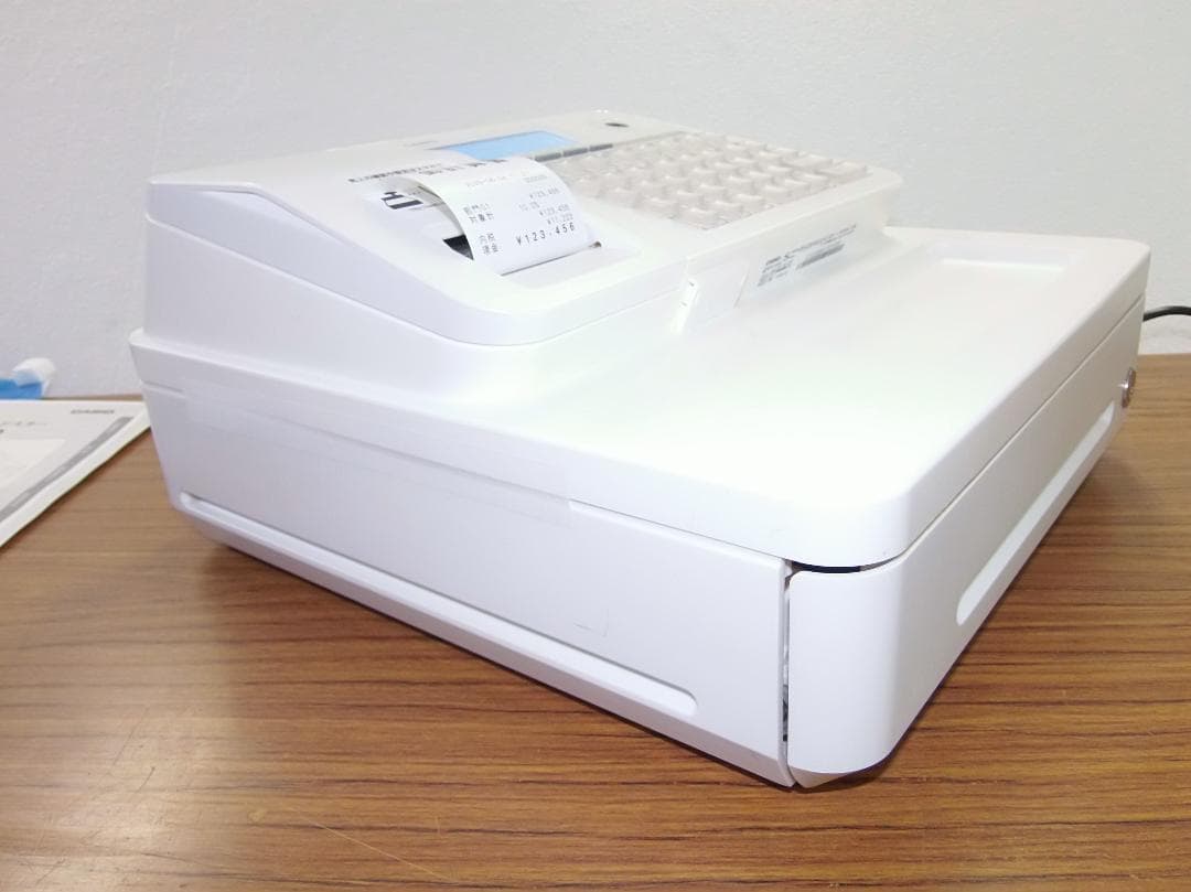 設定無料 CASIO SR-S200-WE レジスター 2021年製 50604