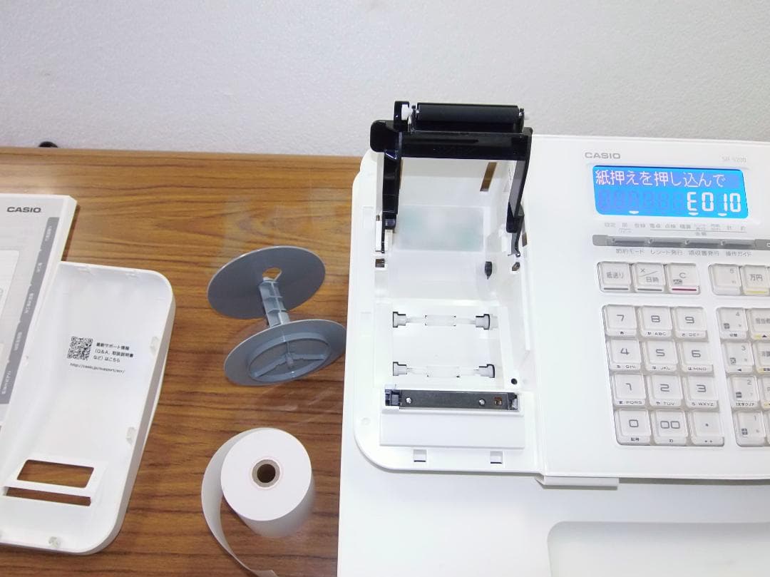 設定無料 CASIO SR-S200-WE レジスター 2021年製 50604