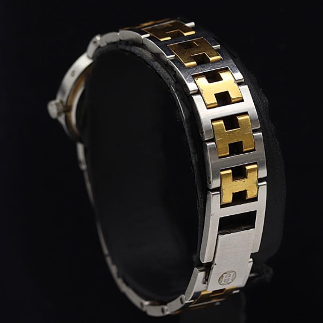 HERMES クリッパー　腕時計 Hバンド　ゴールド シルバー
