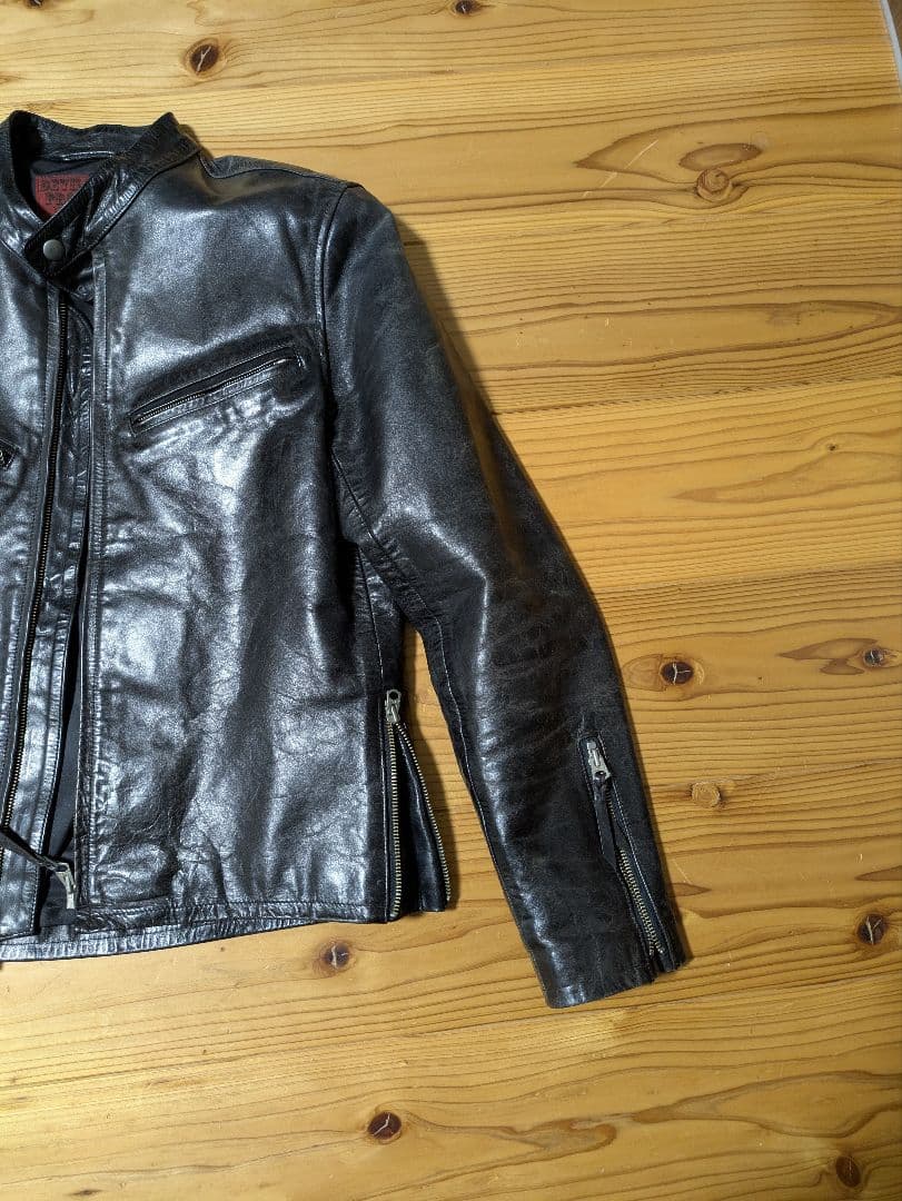 Y2レザー　馬革 ライダースジャケット　 DEVIL-FISH