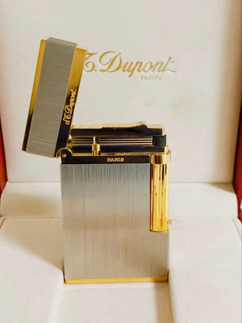 S.T.Dupont デュポン ガスライター ライン2 ヘアライン 16841