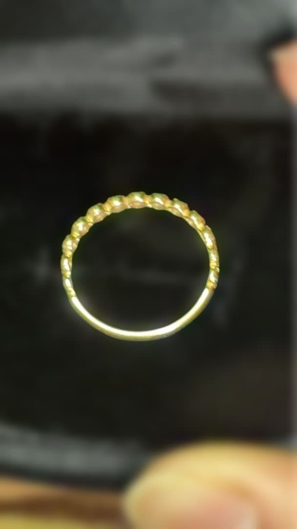 K18 ハーフエタニティ　リング