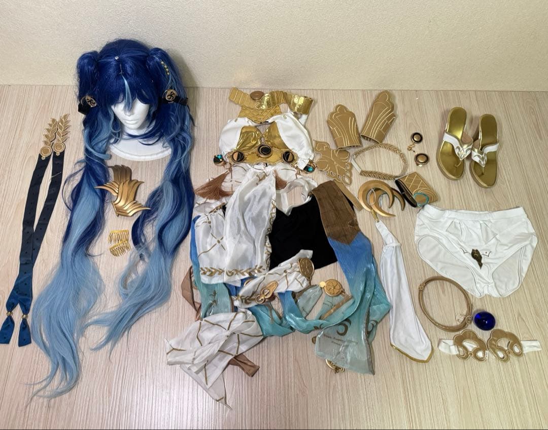 鳴潮 ユーノ コスプレ ウィッグ付き 靴　フルセット