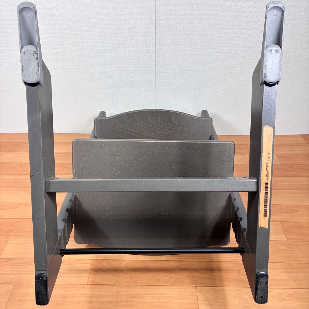 【美品】STOKKE トリップトラップ ヘイジーグレー ベビーセット付 S/N5