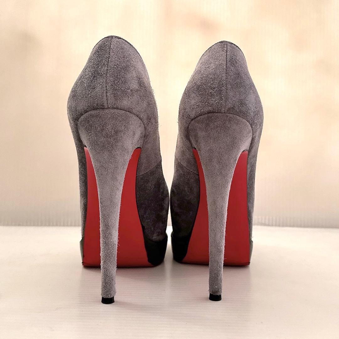 ルブタン　厚底　オープントゥ　ハイヒール　パンプス　サンダル　極美品　36.5