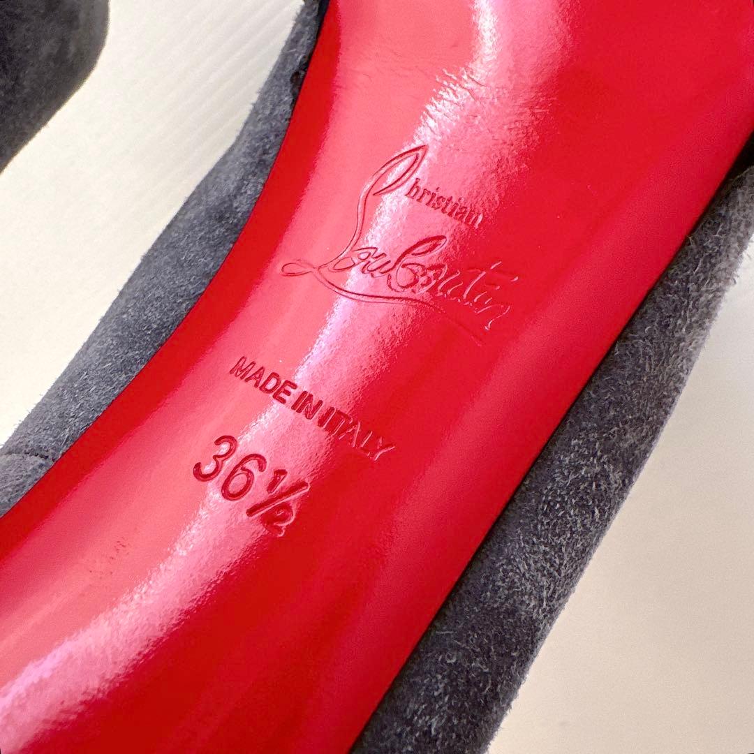 ルブタン　厚底　オープントゥ　ハイヒール　パンプス　サンダル　極美品　36.5