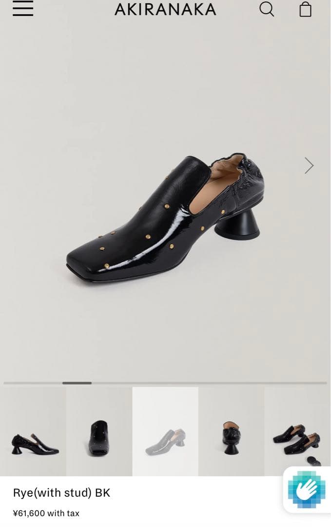 akiranaka パンプス オペラシューズ