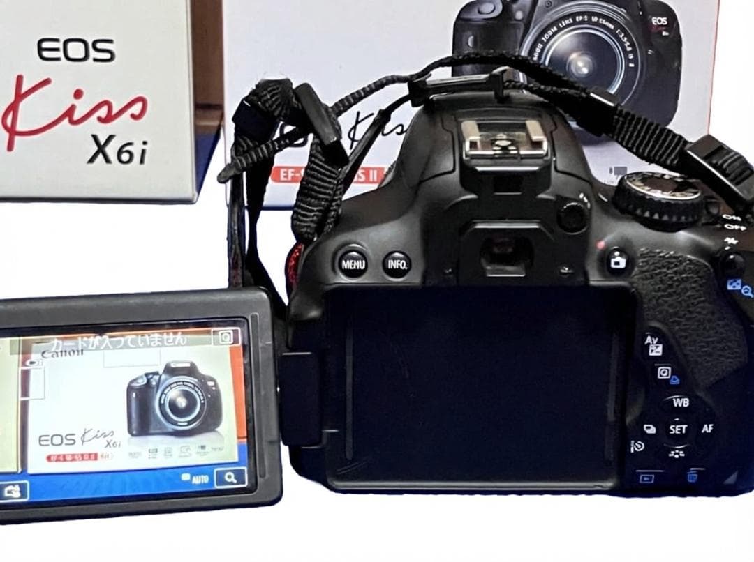 美品✨ Canon EOS Kiss X6i ダブル レンズ セット 一眼レフ