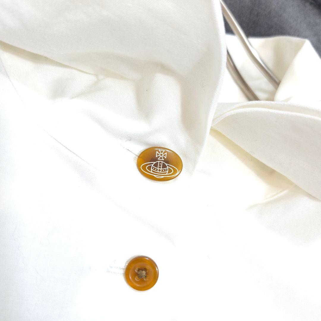 Vivienne Westwood ヴィヴィアン シャツ 長袖 刺繍 白 オーブ